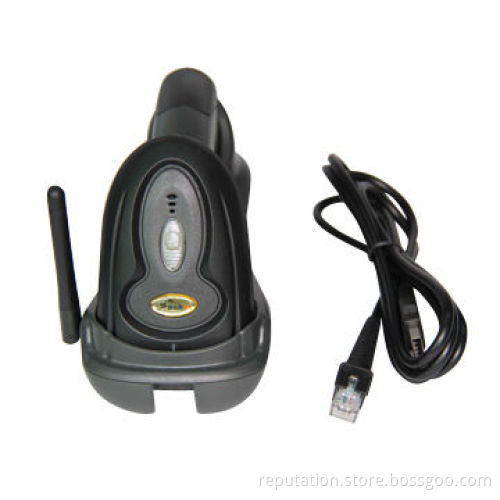 Wireless Charge Station Barcode Scanner, Single Line Scanning Pattern, 650nm Wavelength